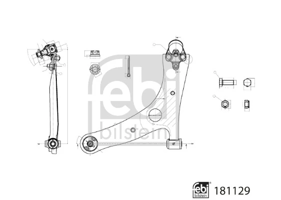 Control/Trailing Arm, wheel suspension